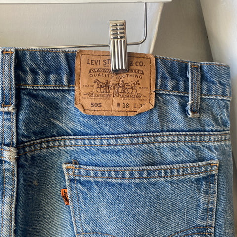 80's Levi's Orange Tab 505 Denim - 38" x 30"