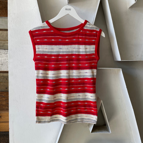 60’s Patterned Sweater Vest - Small