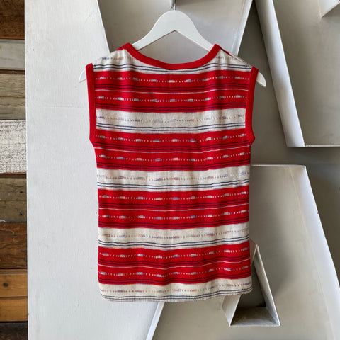 60’s Patterned Sweater Vest - Small