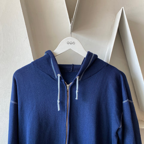 70's Contrast Stitch Hoodie - Large