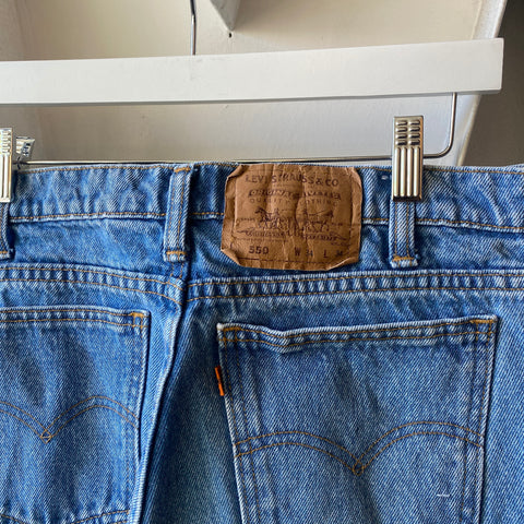 80's Levi's Orange Tab 550 Denim - 32" x 33"