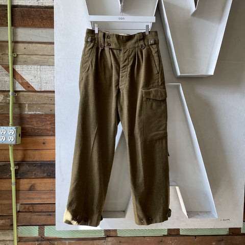 50’s Australian Military Wool Field Pants - 30.5” x 27.5”
