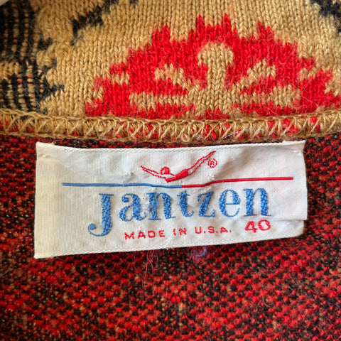 60’s Jantzen Patterned Knit - Small