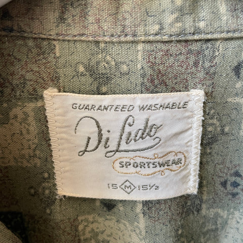 70’s Patterned Button-Up - Medium