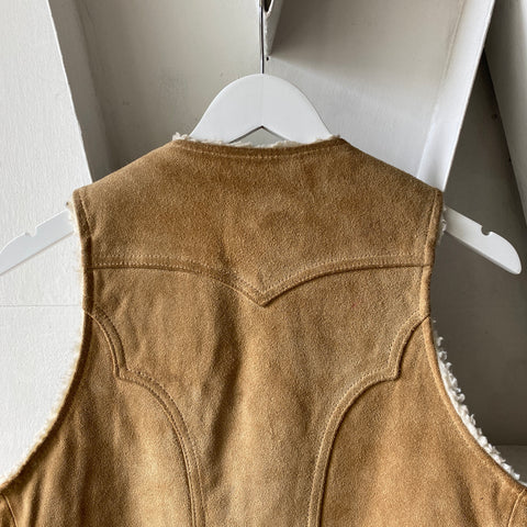 70's Suede Vest - Medium