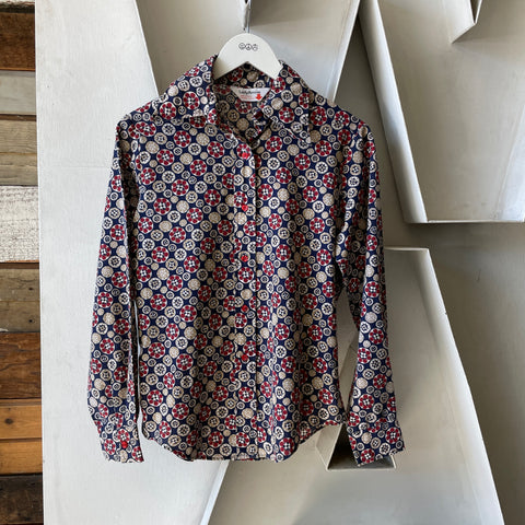 70’s Patterned Shirt - Medium