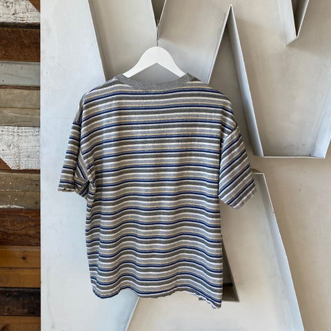 90's Boxy Stripe Tee - Medium