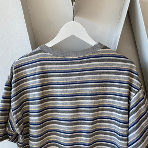 90's Boxy Stripe Tee - Medium