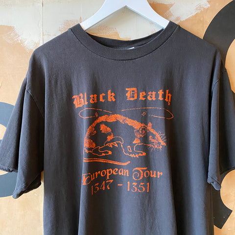 90's Black Death Tour Tee - large