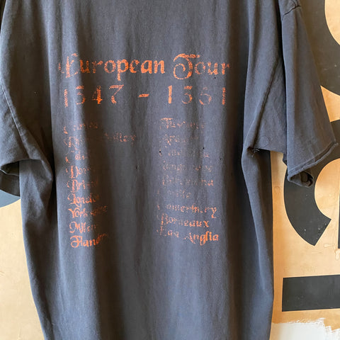 90's Black Death Tour Tee - large