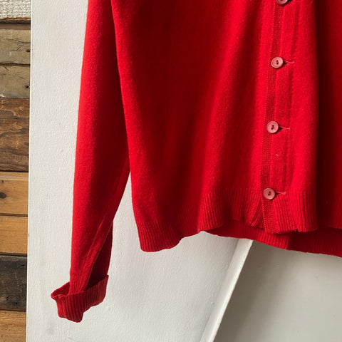 60's Lambswool Cardigan - Large