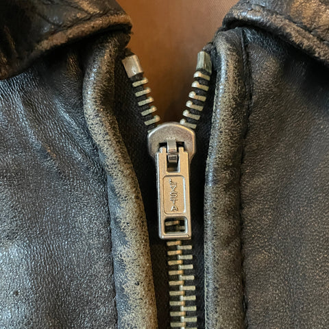 50’s German Leather Jacket - Medium