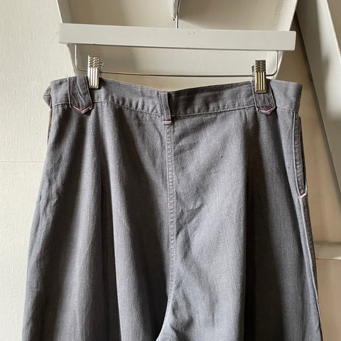 60’s Pearl Snap Side Zip Trousers - 31” x 29”