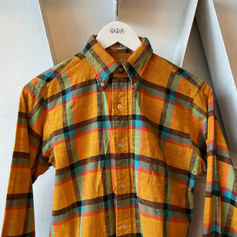 60’s Fifties East Plaid Button Down - Small