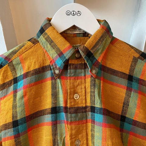 60’s Fifties East Plaid Button Down - Small