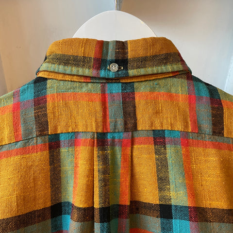 60’s Fifties East Plaid Button Down - Small