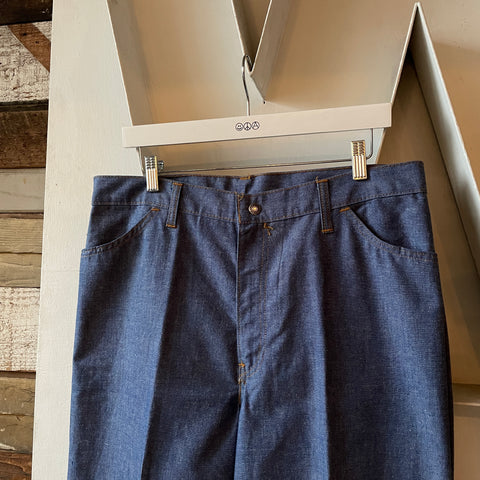 70's Linen Levi’s Flares - 35” x 32”