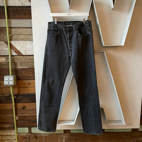 90's Levi’s Black 501 - 32” x 33”
