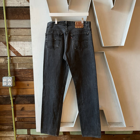 90's Levi’s Black 501 - 32” x 33”