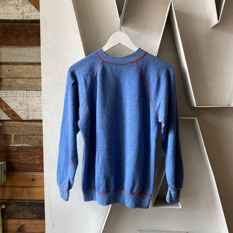 70's Contrast Stitch Raglan - Medium