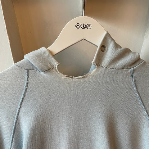 70’s Faded Light Blue Hoodie - Medium