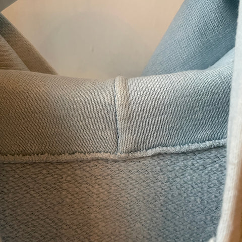 70’s Faded Light Blue Hoodie - Medium