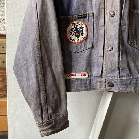 70’s Faded Selvedge Denim Jacket - Small
