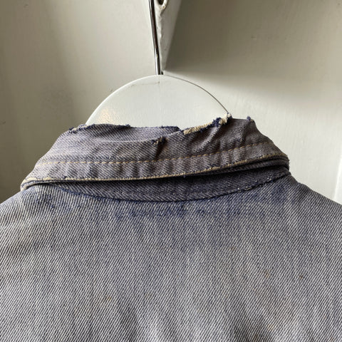 70’s Faded Selvedge Denim Jacket - Small