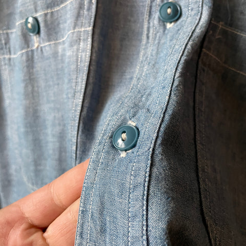 40's WWII Chambray Shirt - XL
