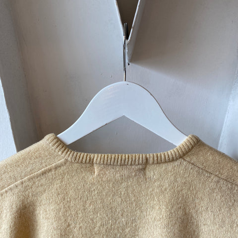 60's V-neck Cashmere Sweater - Large