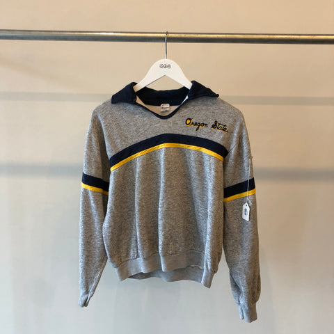 70's OSU Collared Sweatshirt - Large