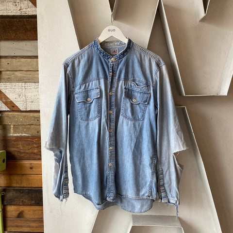 70’s Thrashed Denim Shirt - Large