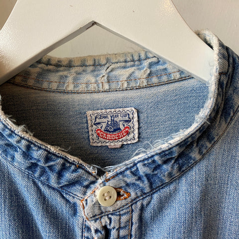 70’s Thrashed Denim Shirt - Large