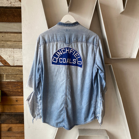 70’s Thrashed Denim Shirt - Large
