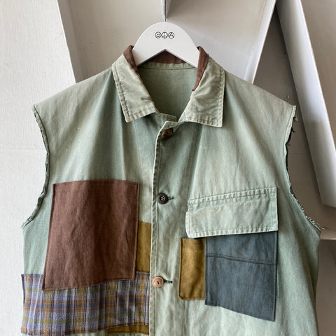 70's Patchwork Vest - Medium