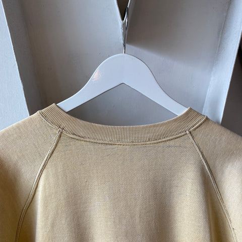 60's Faded Raglan Crewneck Sweatshirt - Large