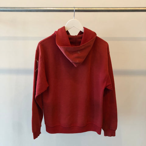 90's Thrashed Red Lifeguard Hoodie - Large