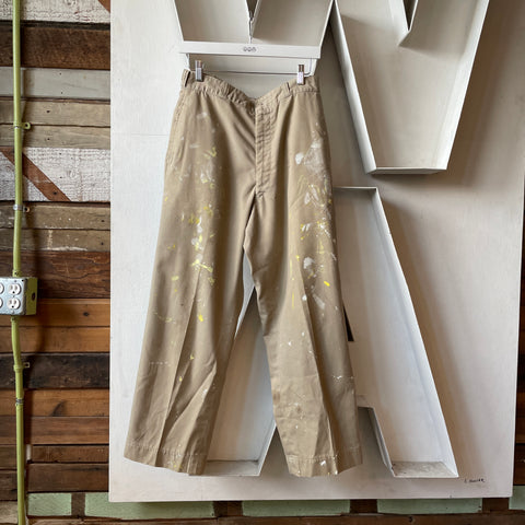 70’s Painted Military Chinos - 30” x 27”