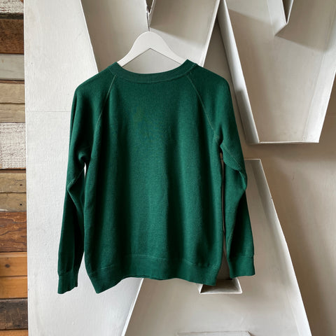 70’s Green Raglan Sweatshirt - Medium