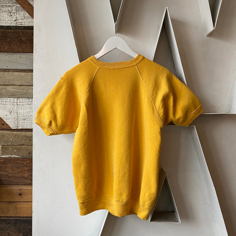 60's All Cotton Short Sleeve Crewneck Sweatshirt - Large
