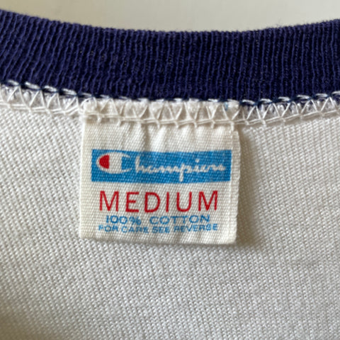 70’s Champion Blue Bar Ringer - Medium