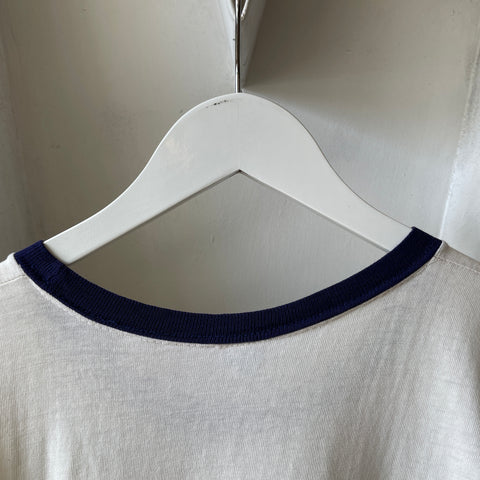 70’s Champion Blue Bar Ringer - Medium