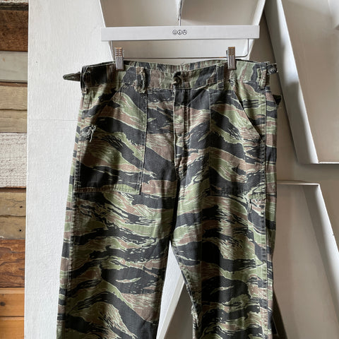 80’s Thrashed Tiger Camo Pants - 32” x 26.5”
