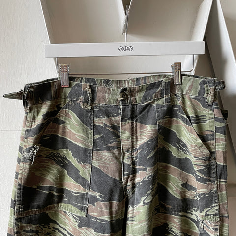 80’s Thrashed Tiger Camo Pants - 32” x 26.5”