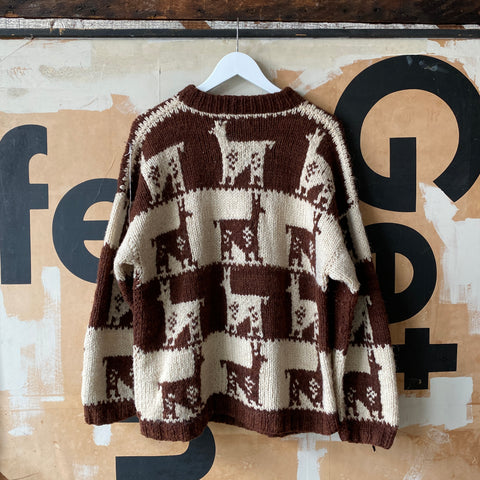 Llama Sweater - Large