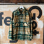 70's Woolrich Flannel Green - Large
