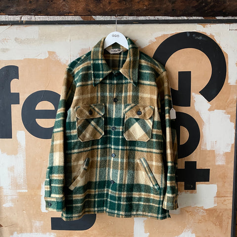 70's Woolrich Flannel Green - Large