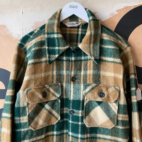 70's Woolrich Flannel Green - Large