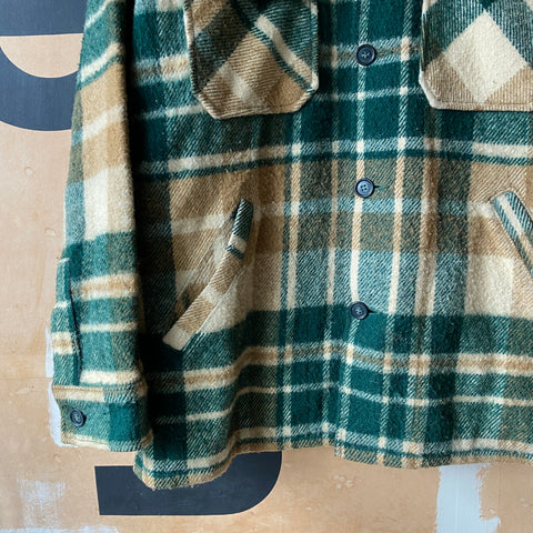 70's Woolrich Flannel Green - Large