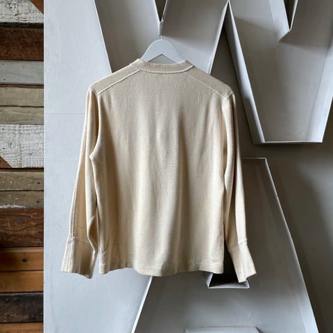 70’s Military Wool Henley - Medium